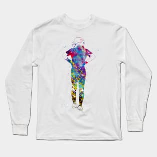 Softball Player Girl Long Sleeve T-Shirt